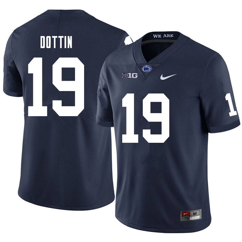 Men #19 Jaden Dottin Penn State Nittany Lions College Football Jerseys Sale-Navy - Click Image to Close
